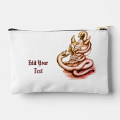 Pochette À Accessoires Crâne - Tête diabolique avec serpent (Verso)