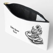 Pochette À Accessoires Crâne - Tête diabolique avec serpent (Ouvrir)