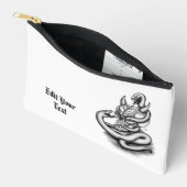 Pochette À Accessoires Crâne - Tête diabolique avec serpent (Ouvrir)