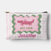 Pochette À Accessoires Crayon Alligator Cute Personnalisé (Recto)