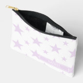 Pochette À Accessoires Crayon Constellation Motif Étoiles Violettes (Ouvrir)