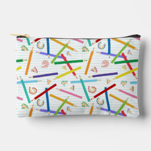 Pochette À Accessoires Crayons de couleur motif enfants