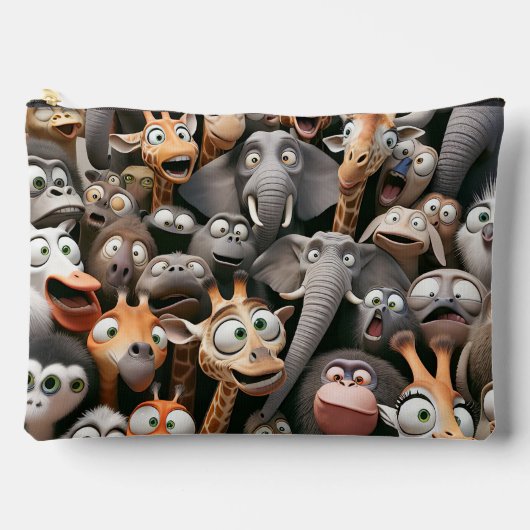 Pochette À Accessoires Crazy Wildlife Group (Recto)