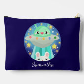 Pochette À Accessoires Créature de l'espace mignonne et lapin (Verso)