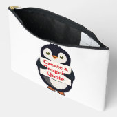 Pochette À Accessoires Créer une citation de pingouin (Ouvrir)