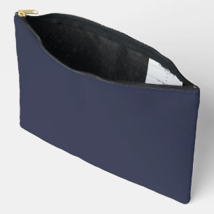 Pochette À Accessoires Créez votre propre bleu gris foncé personnalisé
