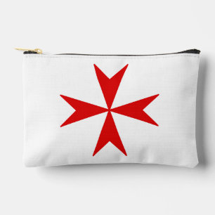 Pochette À Accessoires Croix de Malte (rouge)