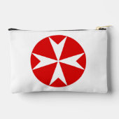 Pochette À Accessoires Croix de Malte v2 (blanc sur rouge) (Verso)