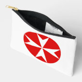 Pochette À Accessoires Croix de Malte v2 (blanc sur rouge) (Ouvrir)