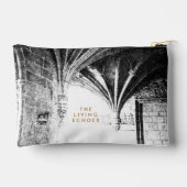 Pochette À Accessoires Croquis d'architecture gothique noir et blanc (Verso)