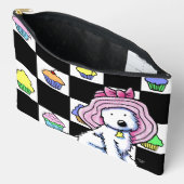 Pochette À Accessoires Cupcake Westie (Ouvrir)