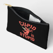 Pochette À Accessoires Cupid est stupide drôle Saint-Valentin (Ouvrir)