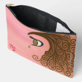 Pochette À Accessoires Curl Girl grande poche (Ouvrir)