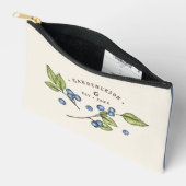 Pochette À Accessoires Custom Blueberry Wedding Date  (Ouvrir)