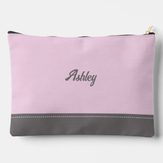 Pochette À Accessoires Custom blush pink gray personalized preppy stylish