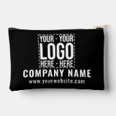 Pochette À Accessoires Custom Business Logo Corporate Company Modern Cool (Verso)