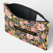 Pochette À Accessoires Custom modern beautiful eye catching multi flowers (Ouvrir)