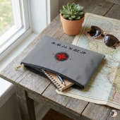 Pochette À Accessoires Custom Nautical Compass & Coordinates 41° N 71° W