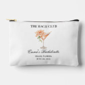 Pochette À Accessoires Custom Social Club Blush Cocktail Bridesmaid Petit (Recto)