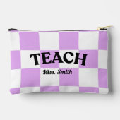 Pochette À Accessoires Customizable Checkered Teach Pouch (Verso)
