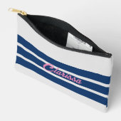 Pochette À Accessoires Customized canvas accessory bag - Customized strip (Ouvrir)