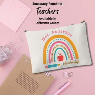 Pochette À Accessoires Cute Arc-en-ciel Appréciation des enseignants Cade