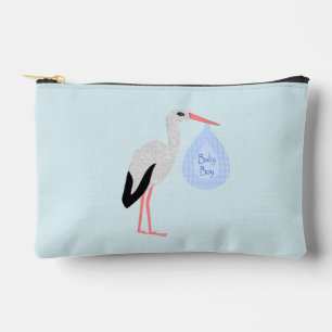 Pochette À Accessoires Cute Blue Baby Boy Stork