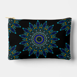 Pochette À Accessoires Cute Blue Dot Art Mandala Motif