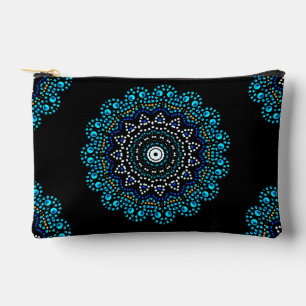 Pochette À Accessoires Cute Blue Dot Art Mandala Motif