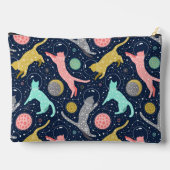 Pochette À Accessoires Cute Céleste Mystical Space Chats Personnalisés (Verso)