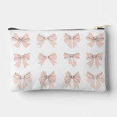 Pochette À Accessoires Cute Coquette Bow Pink Blush (Verso)