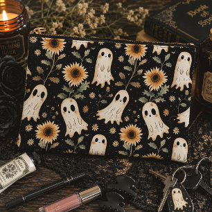 Pochette À Accessoires Cute Ghosts & Sunflowers Fantômes