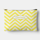 Pochette À Accessoires Cute Jaune Chevron Motif moderne Coque  (Recto)