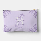 Pochette À Accessoires Cute Lavande Monogram Mis Quince Anos (Verso)
