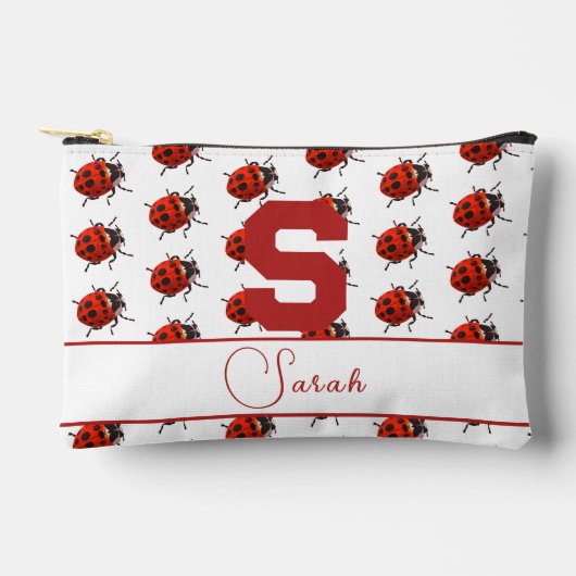 Pochette À Accessoires Cute Monogramme Ladybug Thématique (Recto)