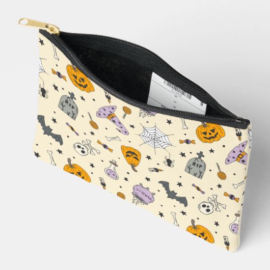 Pochette À Accessoires Cute Motif Halloween (Ouvrir)