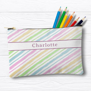 Pochette À Accessoires Cute Personnalisé Coloré Coque de crayon Pastel