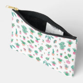 Pochette À Accessoires Cute Potted Plants Pattern Zipper Pouch (Ouvrir)