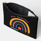 Pochette À Accessoires Cute Rainbow Enseignant Appréciation Cadeaux Noir (Ouvrir)
