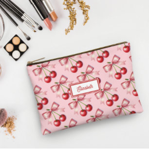 Pochette À Accessoires Cute rouge rose cerise cerise cerise personnalisée