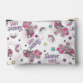 Pochette À Accessoires Cute Skater Girl Unicorn Roller Skate Pattern (Verso)