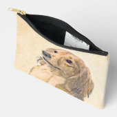 Pochette À Accessoires Dachshund Longhaerienne peinture rouge original ch (Ouvrir)