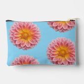 Pochette À Accessoires Dahlia rose et gouttes de ragoût (Verso)