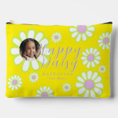 Pochette À Accessoires Daisy Simple Photo Jaune (Recto)