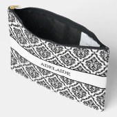 Pochette À Accessoires Damask Bride Tribe Bridal Party Black (Ouvrir)