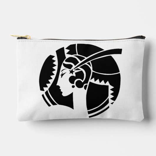 Pochette À Accessoires Dame Art déco (Recto)