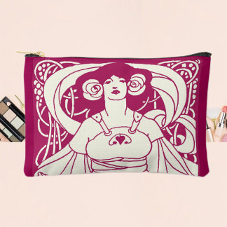 Pochette À Accessoires Dame de récolte Art nouveau