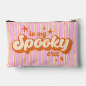 Pochette À Accessoires Dans mon ère Éffrayante Orange et violet rayé (Verso)