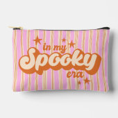 Pochette À Accessoires Dans mon ère Éffrayante Orange et violet rayé (Recto)