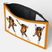 Pochette À Accessoires Danseuse Diamant Orange A (Ouvrir)